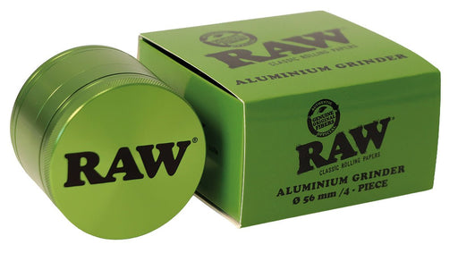 RAW GRINDER ALUMINIUM GREEN – 4 PART 56MM - VIR Wholesale