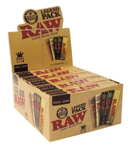 RAW LEGEND 5 PACK SLIM 10 PER BOX 50 BOOKLETS IN TOTAL MULTIPACK OF 5 - VIR Wholesale