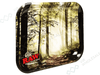 RAW Rolling Smokey Forest Trees Tray - Metal Papers Tray Large 11' x 13.5 With Certificate - VIR Wholesale