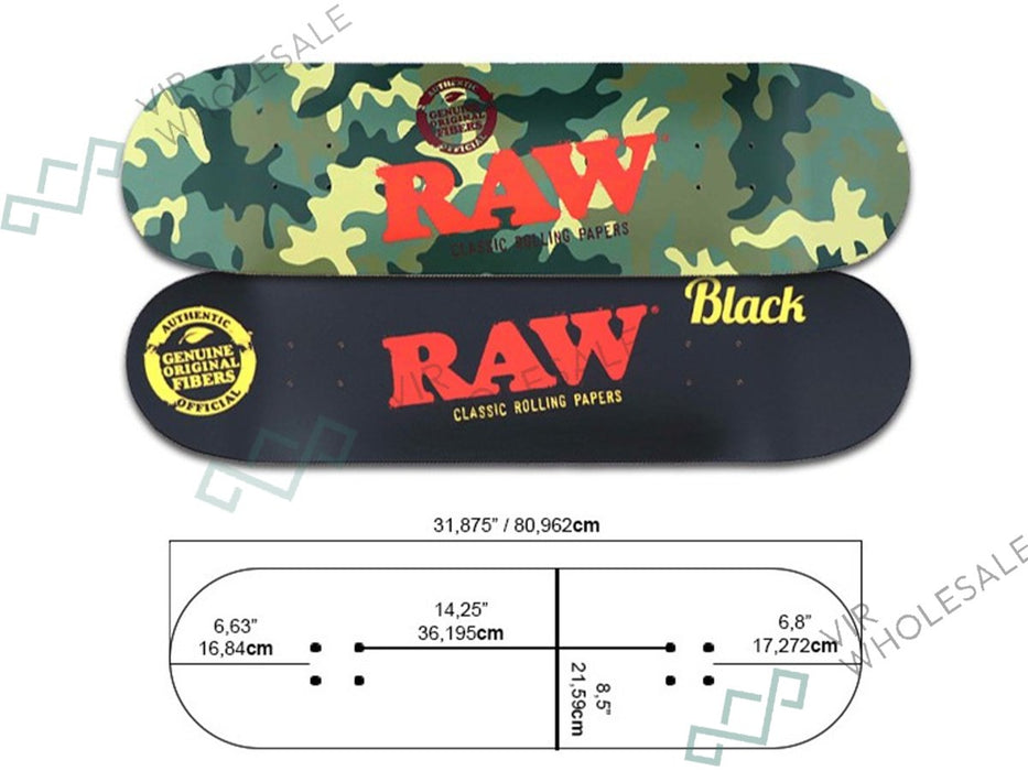 Raw Skateboard Decks - 3 Assorted Designs - VIR Wholesale