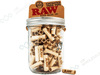 RAW Uncoated Tree Tips – 135 pcs in Reusable Glass Jar - VIR Wholesale