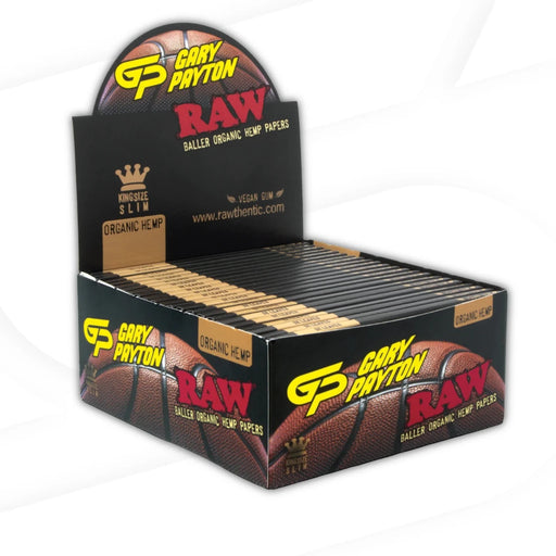 RAW X Gary Payton Organic Hemp King Size Slim Rolling Papers - VIR Wholesale
