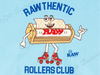 RAW x Interbreed Rollers Club T-Shirt - 4 Available Sizes - Blue - VIR Wholesale
