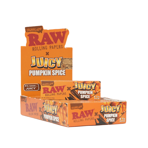 RAW X Juicy Pumpkin Spice 1¼ – Fall (Autunm) Flavour - VIR Wholesale