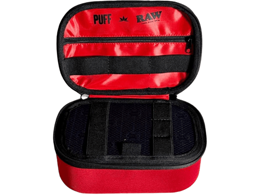 RAW x Puff Life Pro Smell Proof Case – Red - VIR Wholesale