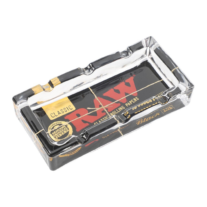 Raw Black Glass Pack Ashtray
