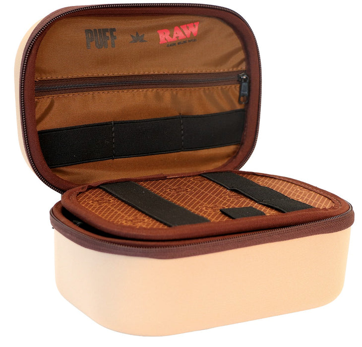 RAW x Puff Life Pro Smell Proof Case – Cream