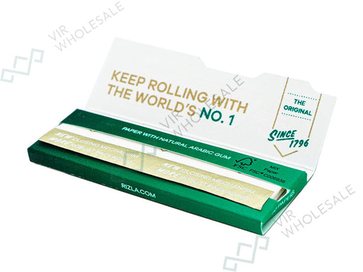 RIZLA Green Standard 50 Booklets Per Box - VIR Wholesale