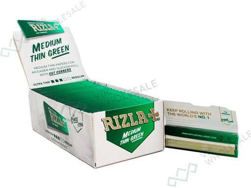 RIZLA Green Standard 50 Booklets Per Box - VIR Wholesale