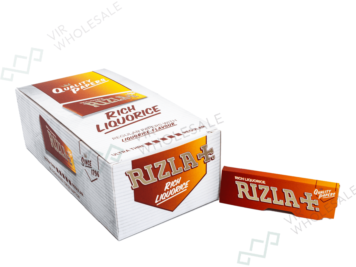 RIZLA Liquorice - Standard - 50 Booklets Per Box — VIR Wholesale