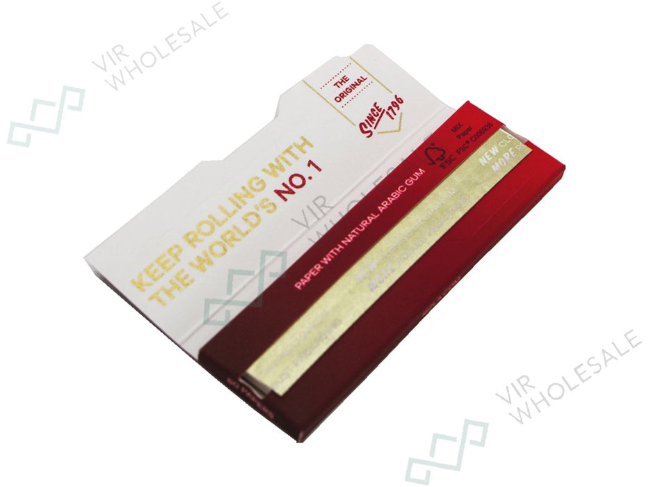 RIZLA Red Standard – 100 Booklets Per Box - VIR Wholesale