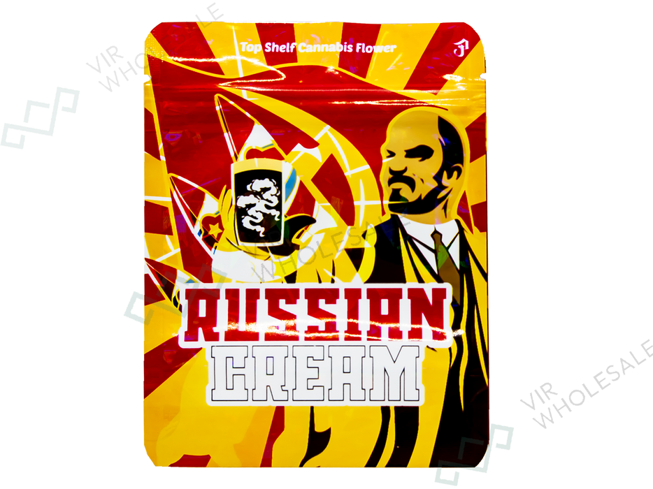 Mylar Bags (3.5g) RUSSIAN CREAM (Pack of 50)