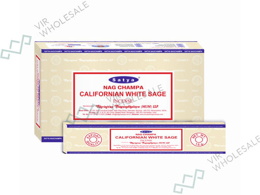Satya Incense Sticks - Californian White Sage - VIR Wholesale
