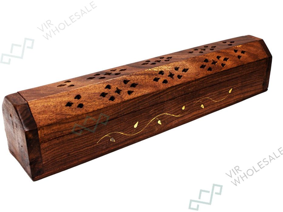 Satya Incense Sticks Coffin Holder - Leaf - VIR Wholesale