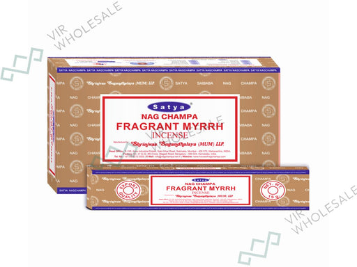 Satya Incense Sticks - Fragrant Myrrh - VIR Wholesale