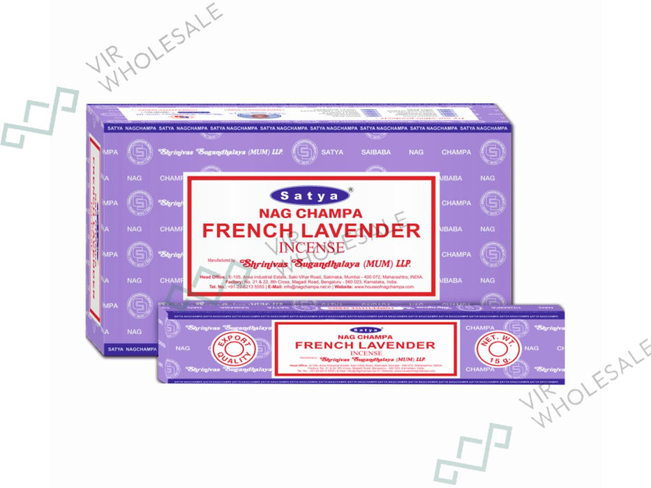 Satya Incense Sticks - French Lavender - VIR Wholesale