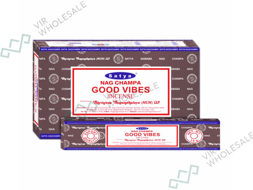 Satya Incense Sticks - Good Vibes - VIR Wholesale