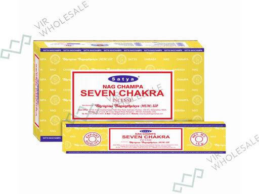 Satya Incense Sticks - Seven Chakra - VIR Wholesale