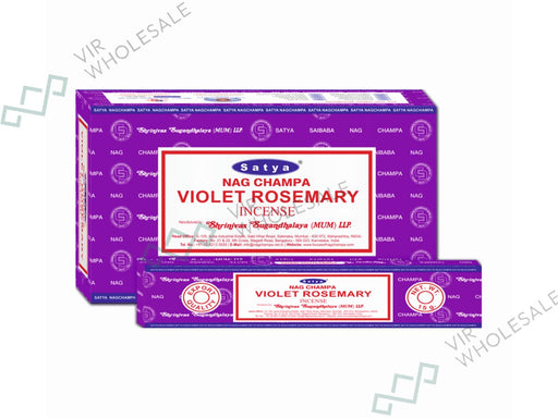 Satya Incense Sticks - Violet Rosemary - VIR Wholesale