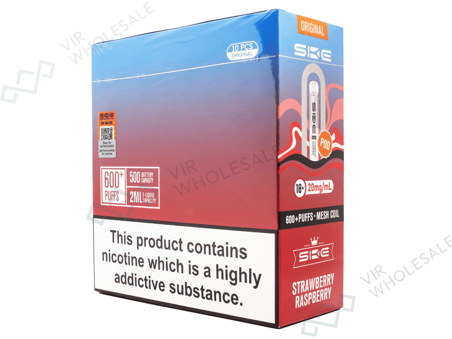 SKE Pods – 10 Pack (Pods Only) – For SKE Bar Kit - VIR Wholesale