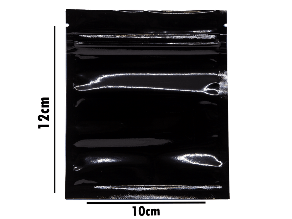 SMELLY PROOF Black Bags 100 Pack - VIR Wholesale