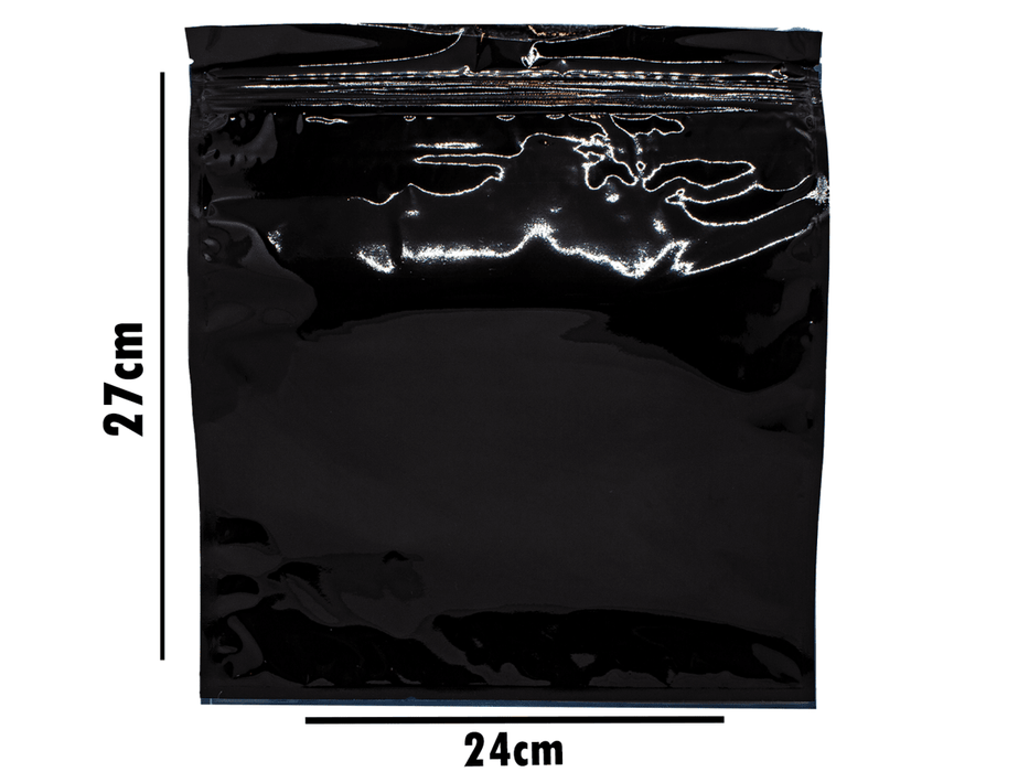 SMELLY PROOF Black Bags - 50 Pack - VIR Wholesale