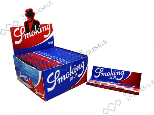 Smoking Blue King Size Rolling Papers Full Box Of 50 - VIR Wholesale