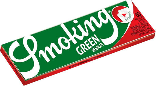 Smoking Green Regular Size Rolling Papers – 50 Booklets - VIR Wholesale