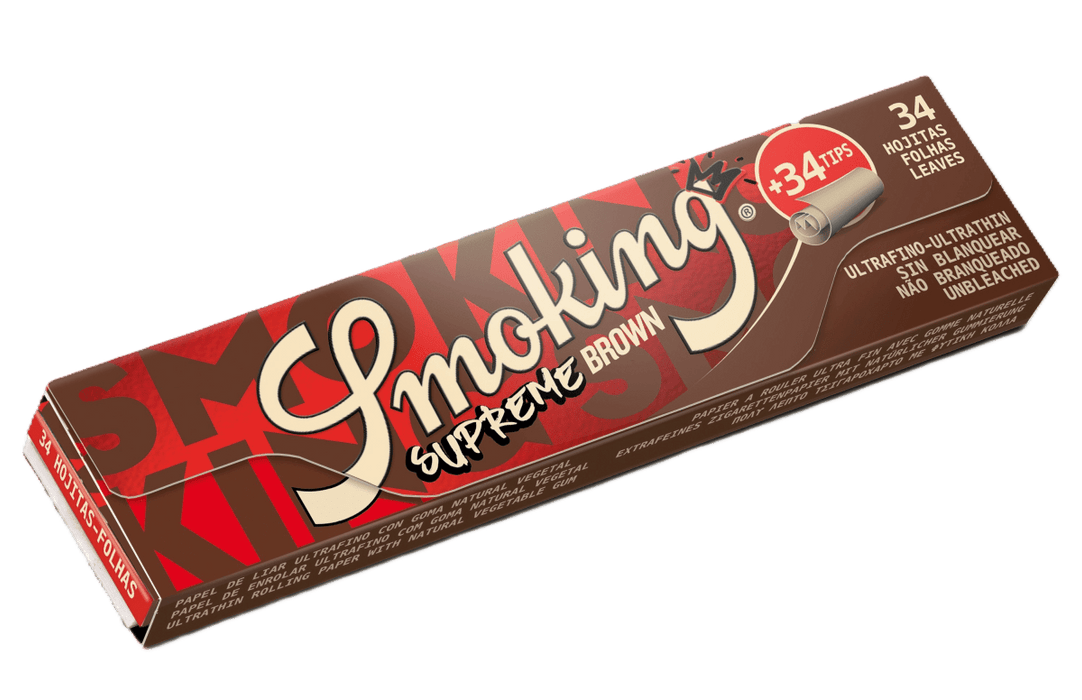 Smoking Supreme Brown King Size + 34 Tips - VIR Wholesale