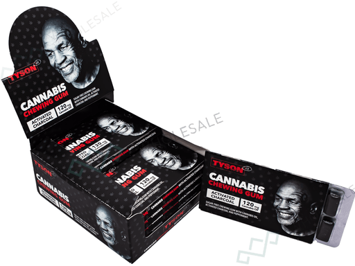 Tyson 2.0 Canna Chewing Gum with Cannabis Oil (THC - Free) – 12 Pieces/Display - VIR Wholesale
