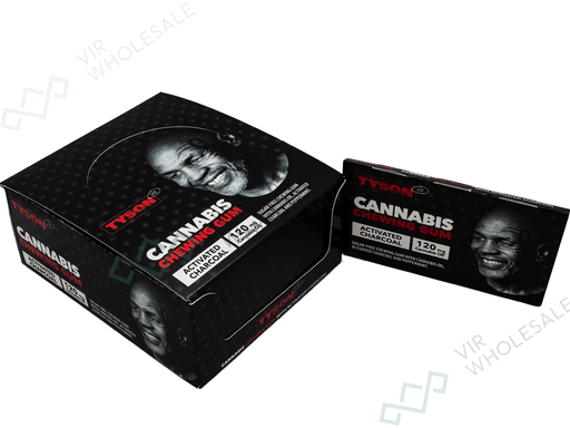 Tyson 2.0 Canna Chewing Gum with Cannabis Oil (THC - Free) – 12 Pieces/Display - VIR Wholesale
