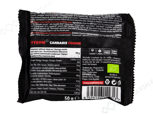 Tyson 2.0 Canna Cookies – Chocolate Chip Knockout Bite - VIR Wholesale