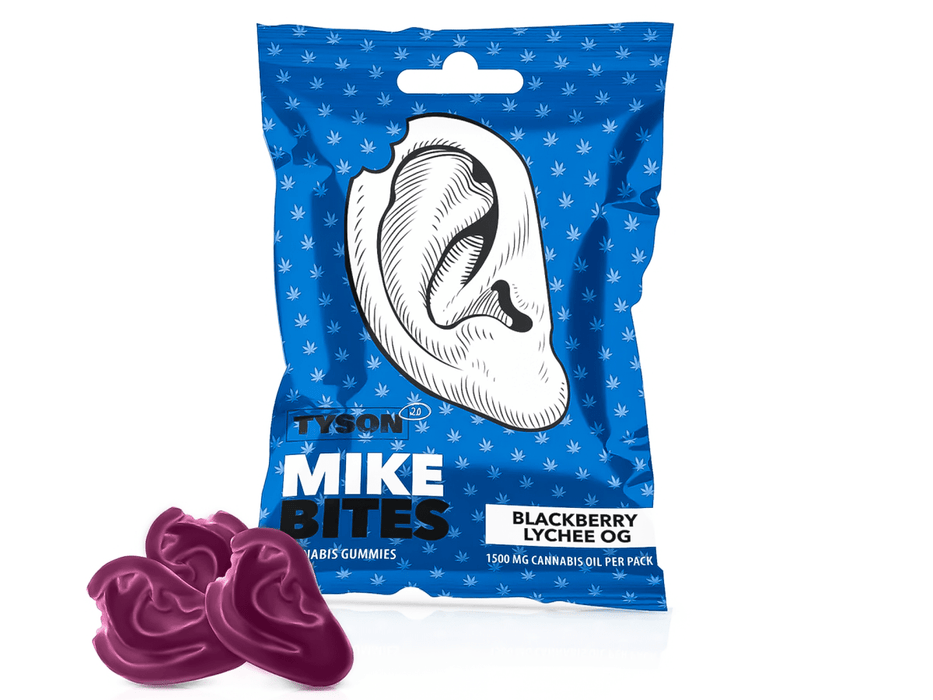 Tyson 2.0 Mike Bites – Blackberry Lychee CBD Gummies (THC Free) - VIR Wholesale
