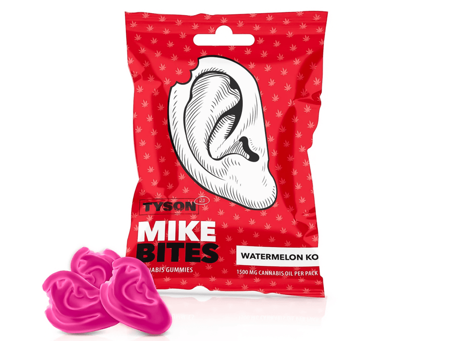 Tyson 2.0 Mike Bites – Watermelon KO CBD Gummies (THC Free) - VIR Wholesale