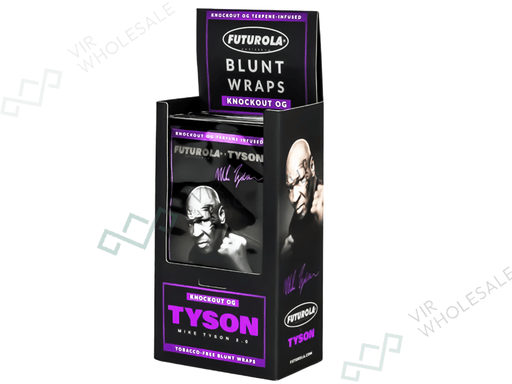 Tyson 2.0 X Futurola Terpene - Infused Blunt Wraps KNOCKOUT OG WRAPS - VIR Wholesale