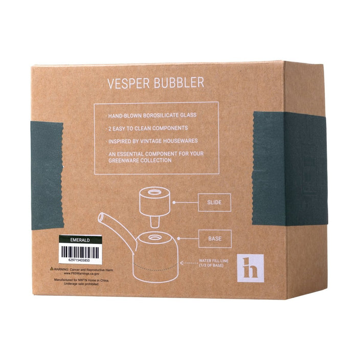 Vesper Bubbler - Water Pipe - Amber - VIR Wholesale