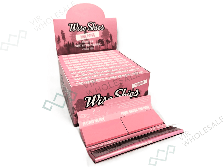 Wise Skies Pink Connoisseur + Tips (24 Packs Per Box) - VIR Wholesale