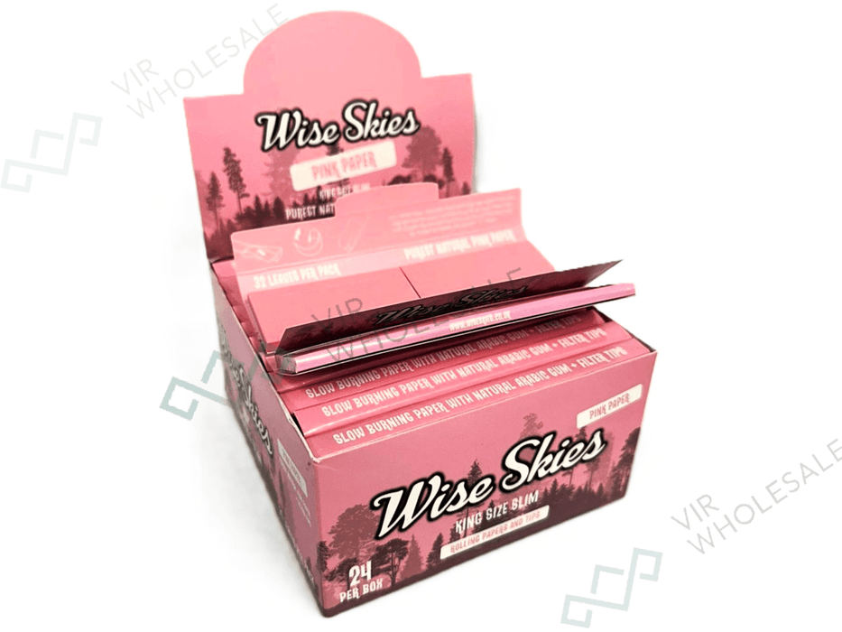 Wise Skies Pink Connoisseur + Tips (24 Packs Per Box) - VIR Wholesale