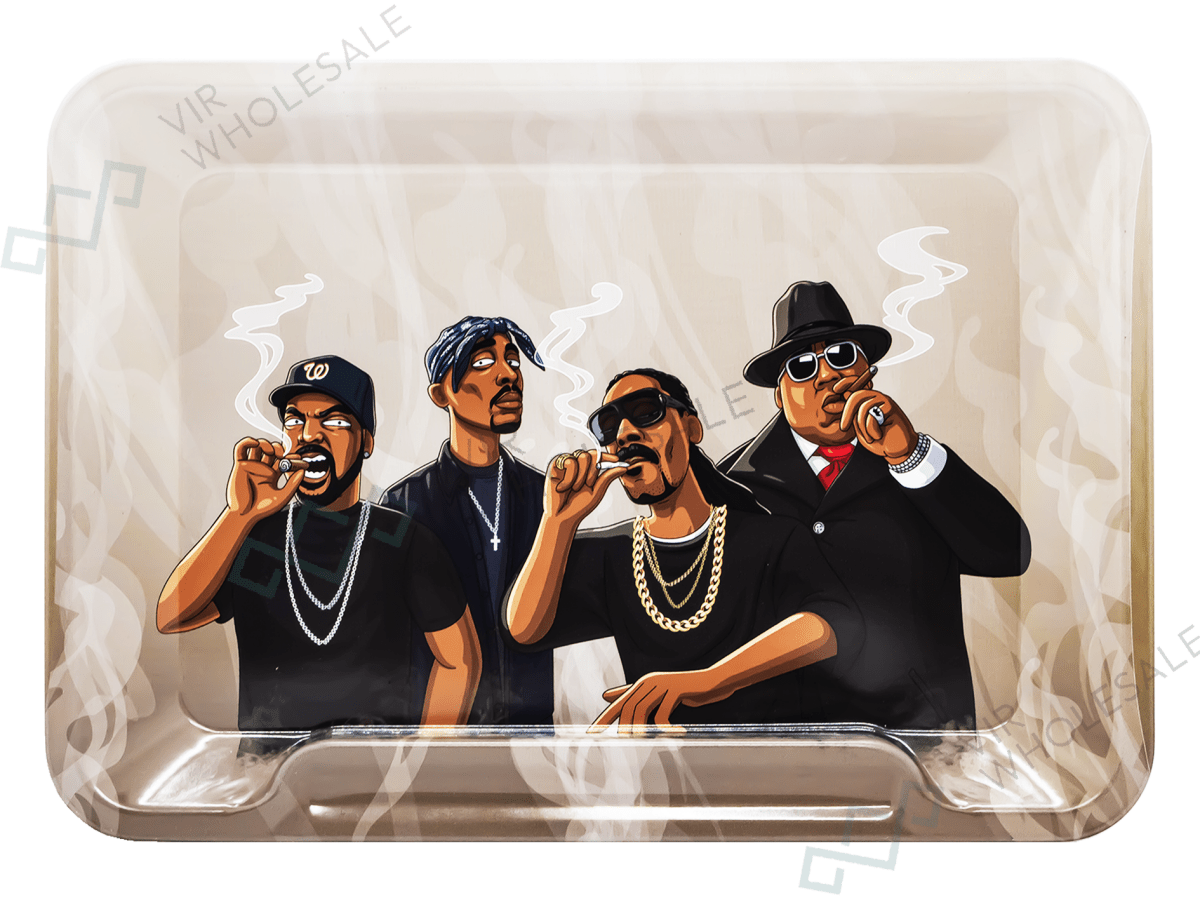 Wise Skies Small Rolling Tray – Rappers — VIR Wholesale