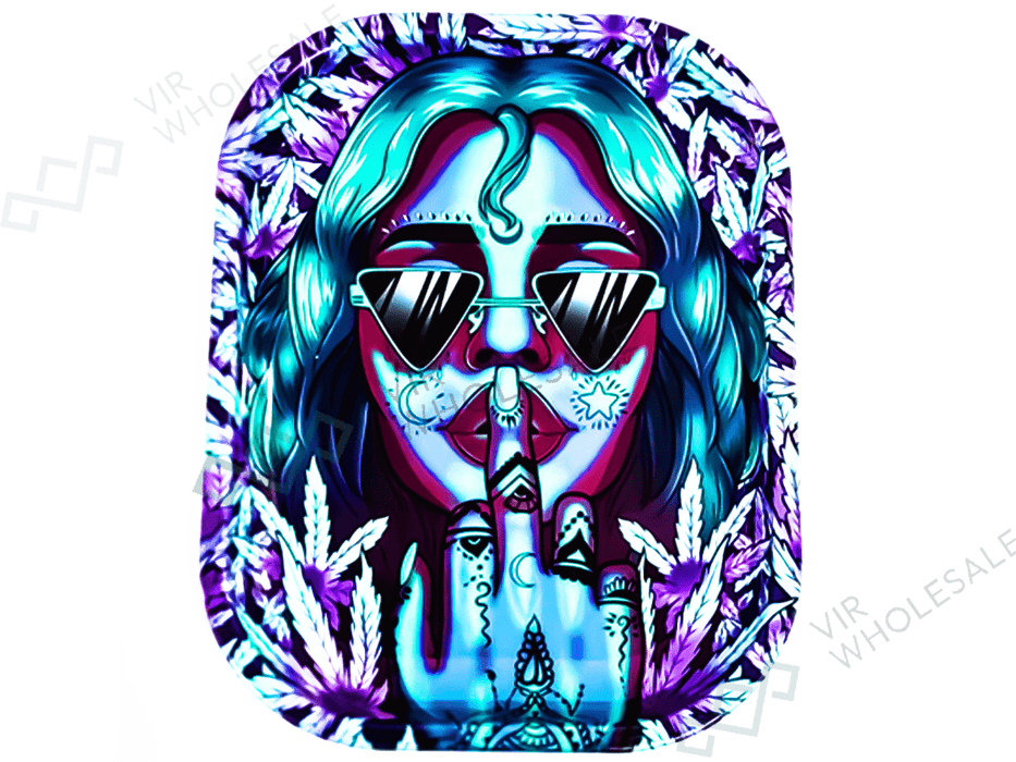 Wise Skies Small Rolling Tray – Silence - VIR Wholesale