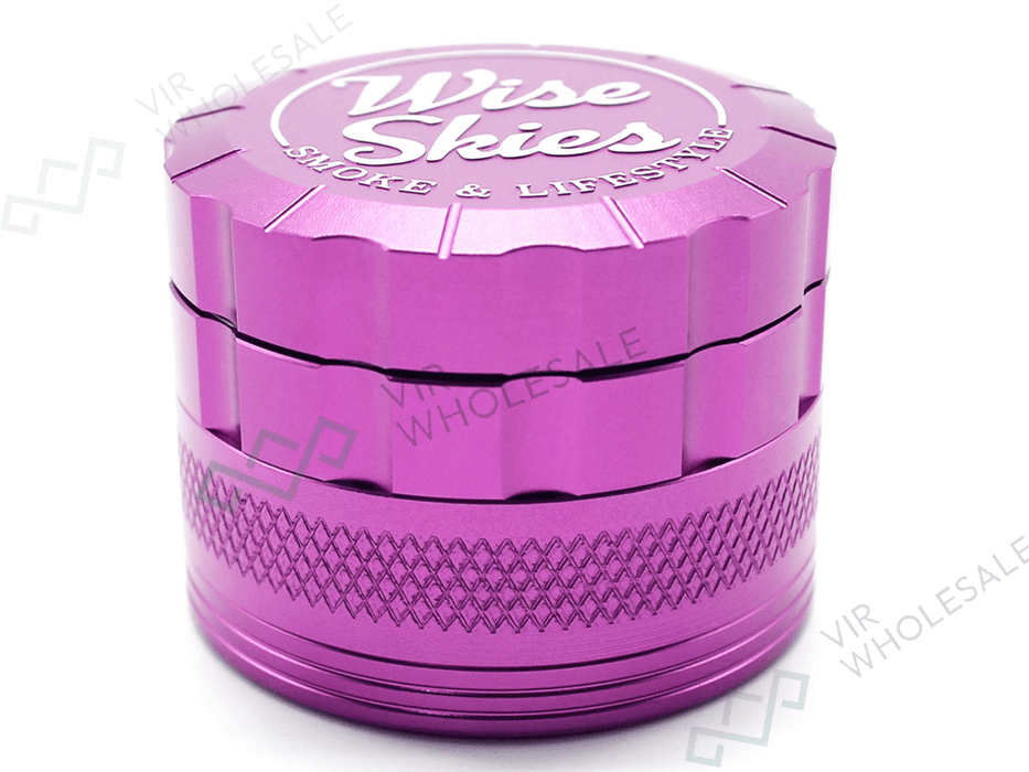 Wise Skies Z00ZA 4 - Part Assorted Grinder – 62mm (Colours May Vary) - VIR Wholesale