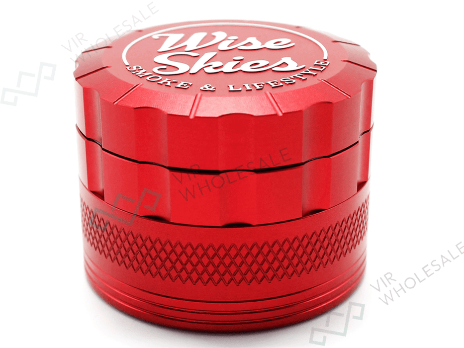 Wise Skies Z00ZA 4 - Part Assorted Grinder – 62mm (Colours May Vary) - VIR Wholesale