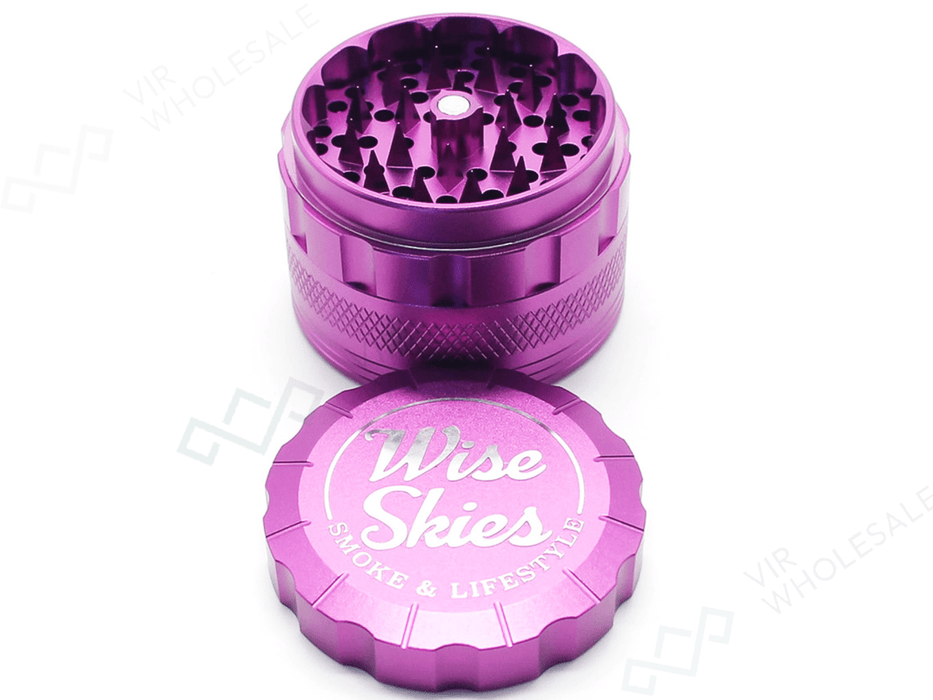 Wise Skies Z00ZA 4 - Part Assorted Grinder – 62mm (Colours May Vary) - VIR Wholesale