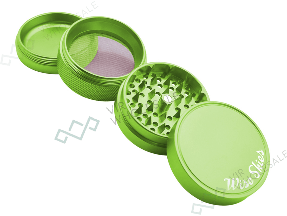 Wise Skies Ziggy 4 - Part Metal Grinder – (Colours May Vary) - VIR Wholesale
