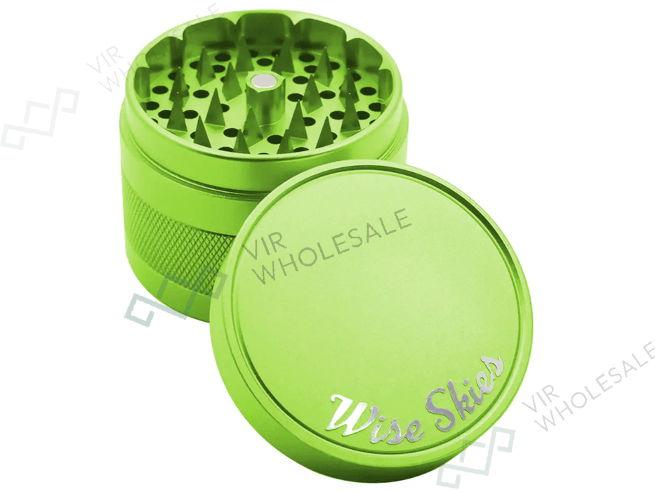 Wise Skies Ziggy 4 - Part Metal Grinder – (Colours May Vary) - VIR Wholesale