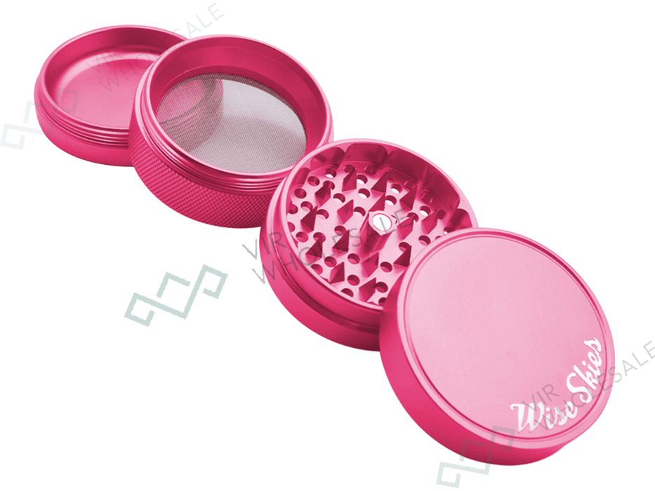 Wise Skies Ziggy 4 - Part Metal Grinder – (Colours May Vary) - VIR Wholesale