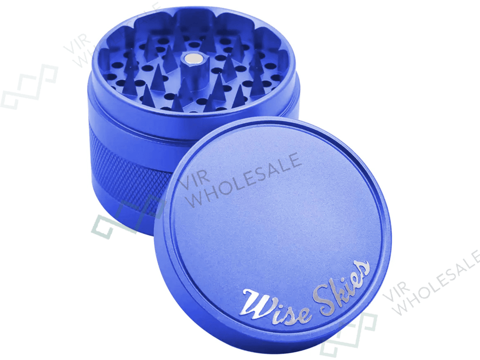 Wise Skies Ziggy 4 - Part Metal Grinder – (Colours May Vary) - VIR Wholesale