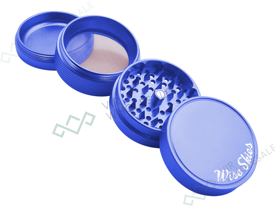 Wise Skies Ziggy 4 - Part Metal Grinder – (Colours May Vary) - VIR Wholesale