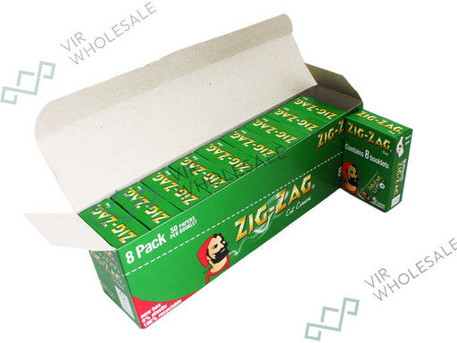 ZIG ZAG Green Multi Pack (10 Packs Per Box) - VIR Wholesale