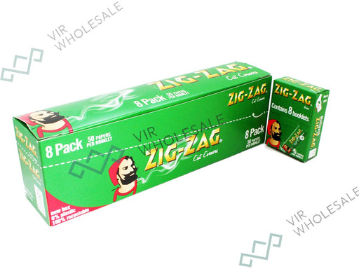 ZIG ZAG Green Multi Pack (10 Packs Per Box) - VIR Wholesale